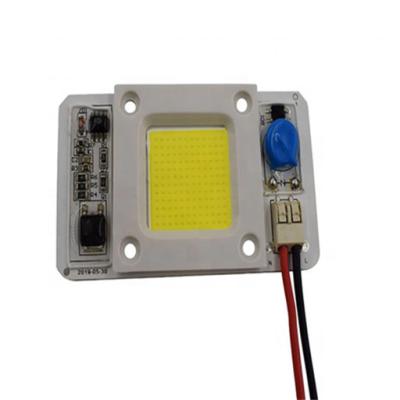 China High Quality Full Spectrum/COB Driverless White LED Direct 50W 110V/220v Free Driver Integrated W, R, G, B & Full Spectrum Yihong COB LED for sale