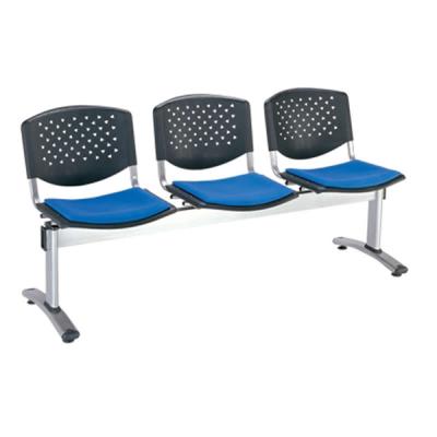 China Modern Public 3 Seat Refuge Hospital Chair Airport Chair Office Reception Chair for sale