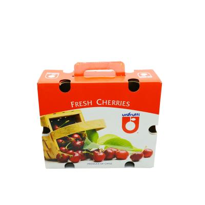 China Recycled Banana Cardboard Box Materials Fresh Fruits And Vegetables Cherry Custom Price for sale