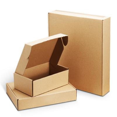 China Recycled Materials Amazon Best Selling Custom Packing Boxes Brown Cardboard Gift Foldable Airplane Box Express Logo Box for sale