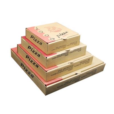 China Recycled Materials Free Sample New Arrival Custom Fo Paper Box Simple Stylish Folding Pizza Box for sale