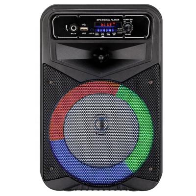 China High Quality 8 Inch Wireless Led Flashing Light Speaker Portable Wireless Speaker for sale