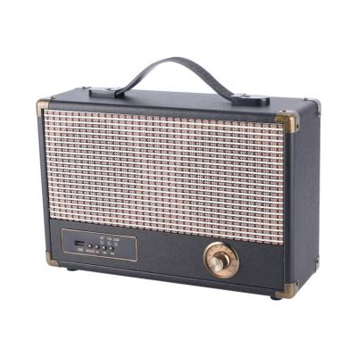 China Retro Style Wholesale Price Vintage Portable Speaker Box Wooden Wireless Speaker for sale