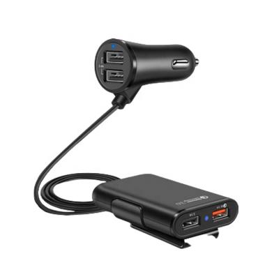 China High Quality Cheap Price Mobile Phone Tablet Charging 4 In 1 Usb Ports Front And Back Fast Car Charger for sale