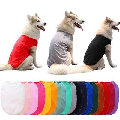 China Sustainable Spring Summer Cotton Dog Clothes Wholesale Pure Dog Cats Invest For Large Medium And Small Dogs Clothes for sale