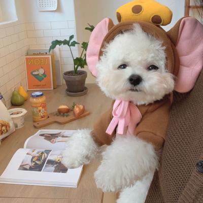 China Sustainable Halloween and Christmas Pet Clothes Fall and Winter Clothes Dog Pets Turned Cheese Mouse Suppliers Pet Clothes for sale