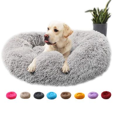 China Small Calming Ultra Soft Medium Large Pet Dog Beds Breathable Dog Beds Suppliers, Indoor Machine Washable 42 Inch Dog Bed for sale