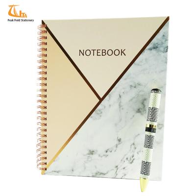 China Cute Printed USA All Kinds of Custom Printed Notebooks Glitter Cover Paper Spiral Notebooks Marble Notebooks A5 Notebooks for sale