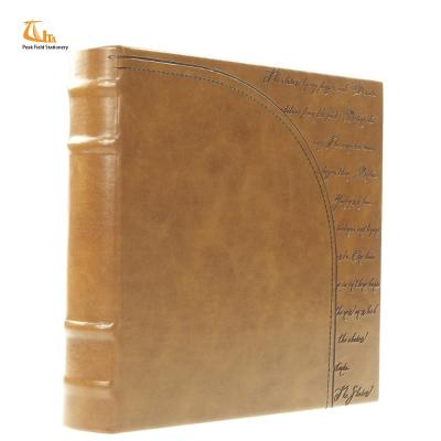 China Wedding Luxury Leather Mail Cover Handmade Faux 5 x 7 Tied Record Polaroid Photo Album for sale