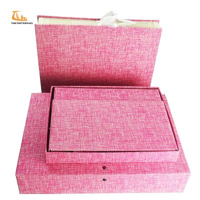 China 2019 Handmade Mini Desk Organizer Canvas Cover Office Stationery Gift Set for sale