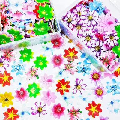 China Small Edible Paper Butterfly Wafer Flower Cake Decoration for sale