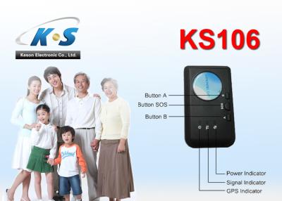 중국 GSM/GPRS Geo 담 충격 감지기를 가진 휴대용 GPS 추적자 검정 판매용