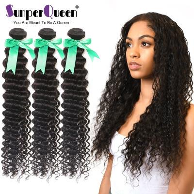 China Loose Deep Wave 30 Loose Deep Wave 32 40 Inch 3 4 Bundles Deal Brazilian Hair 100% Weave Hair Extension Water Curly 100% Raw Virgin Hair for sale