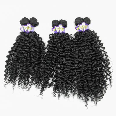 China Silky Straight Wave Kinky Curly Hair Bundles Synthetic Hair Extensions Water Wave Deep Curly Hair Weave Bundles For Women Heat Resistant Fiber Wigs for sale