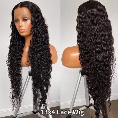 China Glueless-HD Virgin Water Wave-Lace-Water Wave Frontal Wig Hair Wigs, 100% Brazilian Water Wave 360 ​​Lace Frontal Hair Wig For Women for sale