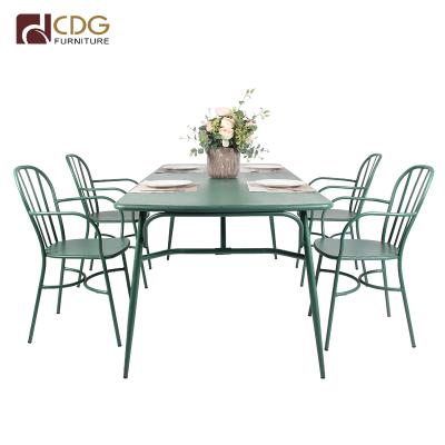 China Easy Outdoor Restaurant Tables With Chairs Restaurant Table Chair Set for sale