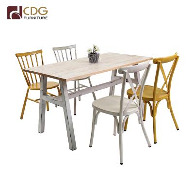 China Durable Modern Plywood Seat Chair And Table Furniture Set For Restaurant Cafe 1 Table 4 Chair Set for sale