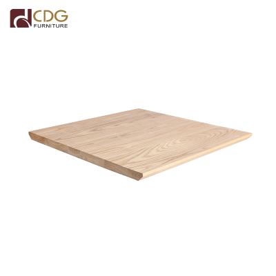 China Surfcafe Smooth Wooden Square Coffee Table Fireproof Restaurant Dining Wooden Slab Table Top for sale