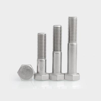 China Stainless steel DIN933 DIN931 304 316 ss hex bolt m11 unc thread hex head bolts stainless steel for sale