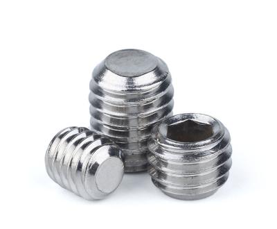 China Stainless Steel DIN913 Hex Socket Head M3 M5 M6 M7 M8 Grubless Worm Set Screw With Cone Point for sale