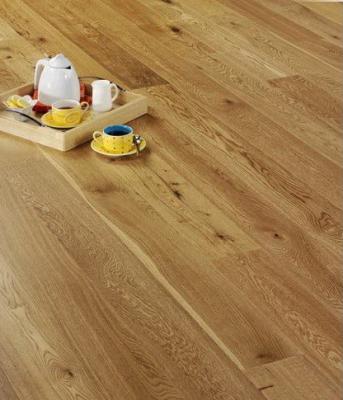 China 1-strip engineered oak flooring Rustic Grade, UV Lacquered or Oiled for sale