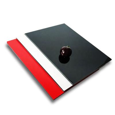 China Modern Shiny Black Red Color ACP Color Card For Wall Cladding And Interior Sideboard for sale