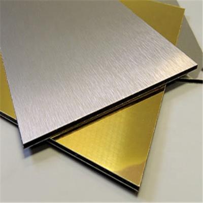 China Modern 6mm 3mm 4mm 5mm Anodized Gold Mirror ACP Aluminum Composite Acm Plastic Panel for sale