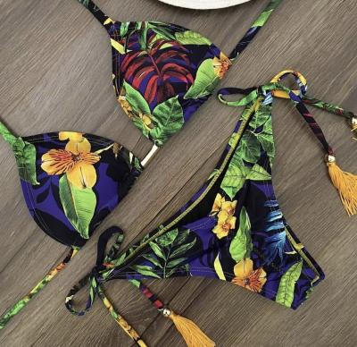 China Beautiful Young Girl Suppliers Extreme 2022 Hot New Design Ladies Bikini Breathable Printed Luxury Micro Swimwear for sale