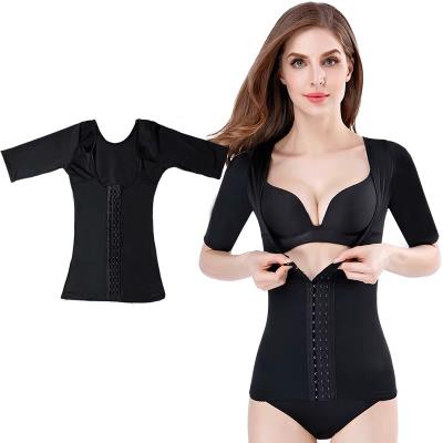 China Quality Waist Tummy Control Post Surgery Tops Breathable Invisible One Piece Seamless Arm Shapers High Compression For Women Shapewear for sale