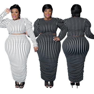 China QUICK DRY Plus Size Set Women Two Piece Clothing Bubble Printed Long Sleeve Casual Suit Suits Two Piece Set Clothing for sale