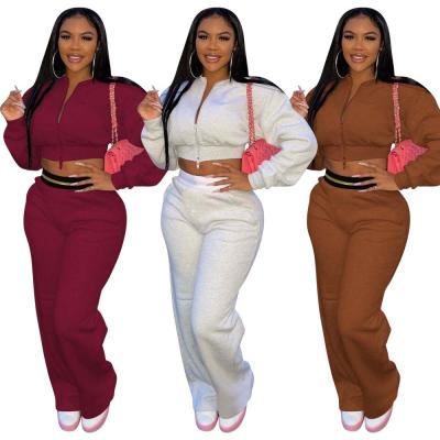 China Sustainable Autumn Winter Women Plus Fleece Sweater Sports And Leisure Ladies Plus Size Casual Pieces Both Sets for sale