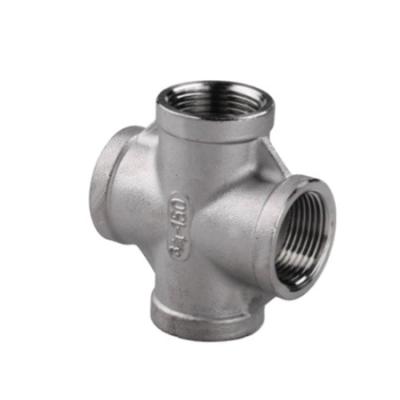 China DONGLIU Hot Galvanized Malleable Cast Iron Pipe Fittings Water Reducing Tee For Water Supply NPT Cross for sale