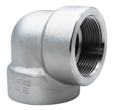 China A182 F316 threaded elbow 3000LB NPT/BSP/RC A182 F304/304L ASME B16.11 for sale