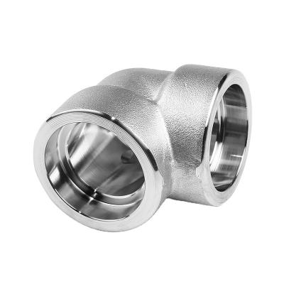 China 316L Stainless Steel Socketweld Elbow 3000LB SW A182 F316 / 316L ASME B16.11 for sale