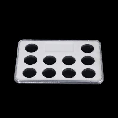 China Acrylic Plastic Coin slab Display Capsule Set TPE porous inner pad Silver Dollar Coin case Holder 10 coins 20-32mm adjustable Customized Shape for sale