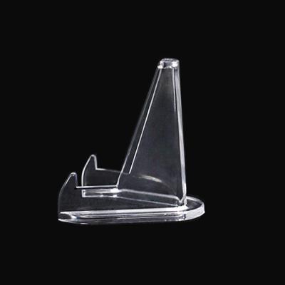 China Plastic Wholesale cheap plastic holder sheet clear mini rack display stand holder custom medal pin badge coin stand rack for sale