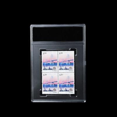 China Manufacturer Different Sizes Stamp Snap Slabs Storage Crystal  clear case No Insert display stamp case plastic Holder SPC-144102 for sale