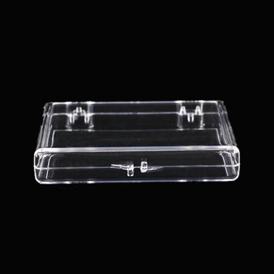 China Rectangle False Nail Packing Box Press on Wearing Box Transparent Square Flip Tool Packing Box for false Nails Finished Product Customized Shape for sale