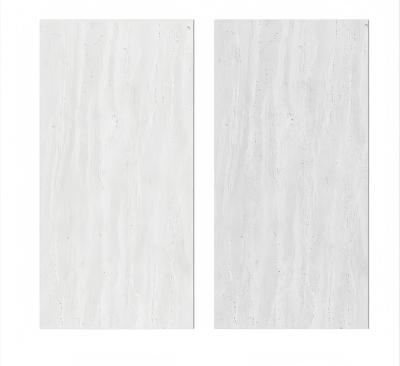 China Interior Tiles 3x6 Silver Gray Travertine Stone Rustic Floor Wall Tiles with Matte Finish for sale