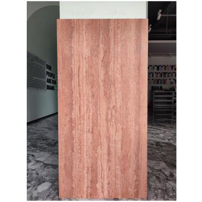 China High End Living Room Floor Waterproof Porcelain Tiles in Reds / Pinks Travertine Look for sale