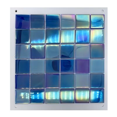 China 20/25x20/25mmx4mm Modern Design Style Mosaic Ink for Villa Swimming Pool Glass Tile for sale