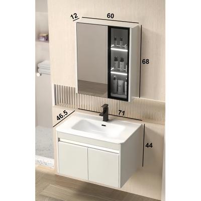 China Bathroom Sinks Vanity Cabinet Combination with Competitive and Modern Bathroom Mirror for sale