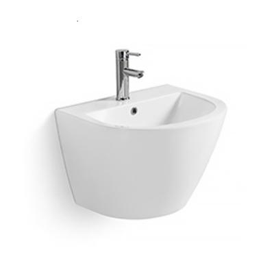 China Slowly Toilet Seat Cover Pedestal Hand Wash Basin for Fancy Dining Room 680x370x830mm for sale