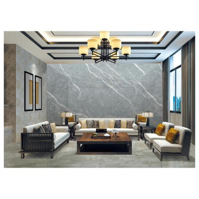 China Light Grey Marble Slabs Polish Glazed Porcelain Tiles for Interior Wall Decoration for sale