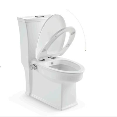 China Intelligent Automatic Gold Color Ceramic Toilet One Piece Structure Bathroom Supplies for sale