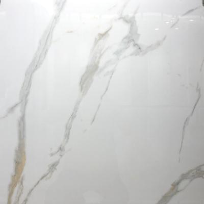 China 60*60 Golden Calacatta Calcatta Gold Marble Porcelain Tiles for Bathroom Floor Laying for sale