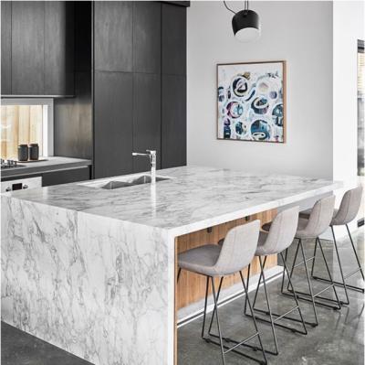 China Upgrade Your Benchtop Material with First Choice Porcelain Marble Sintered Stone Tile for sale