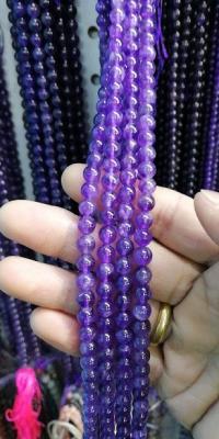 China amethyst round beads for sale