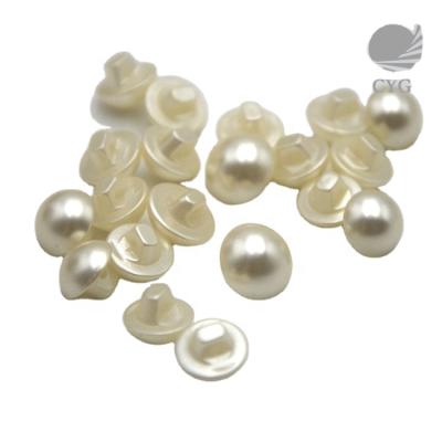 China For Wedding Dress Factory Wholesale Hot Sale Half Around Pearl Ivory Plastic Bridal Button For Clothes for sale