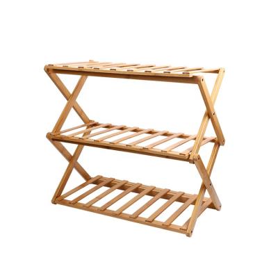 China Modern Custom Single MDF Space Saver Cheap Foldable Shoe Rack for sale